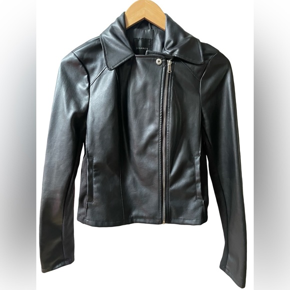 Dynamite Faux Leather Moto Jacket - Picture 2 of 12